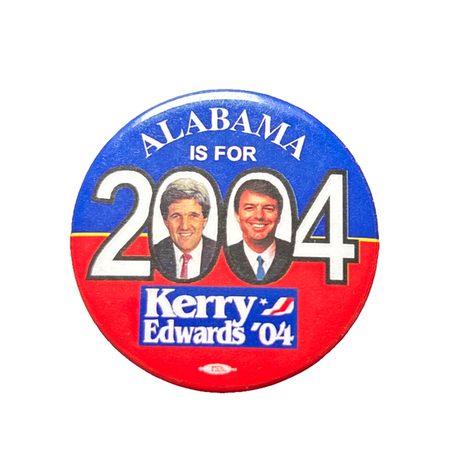 2004 John Kerry for President Alabama Pin 50 State 1.5″ Button Edwards