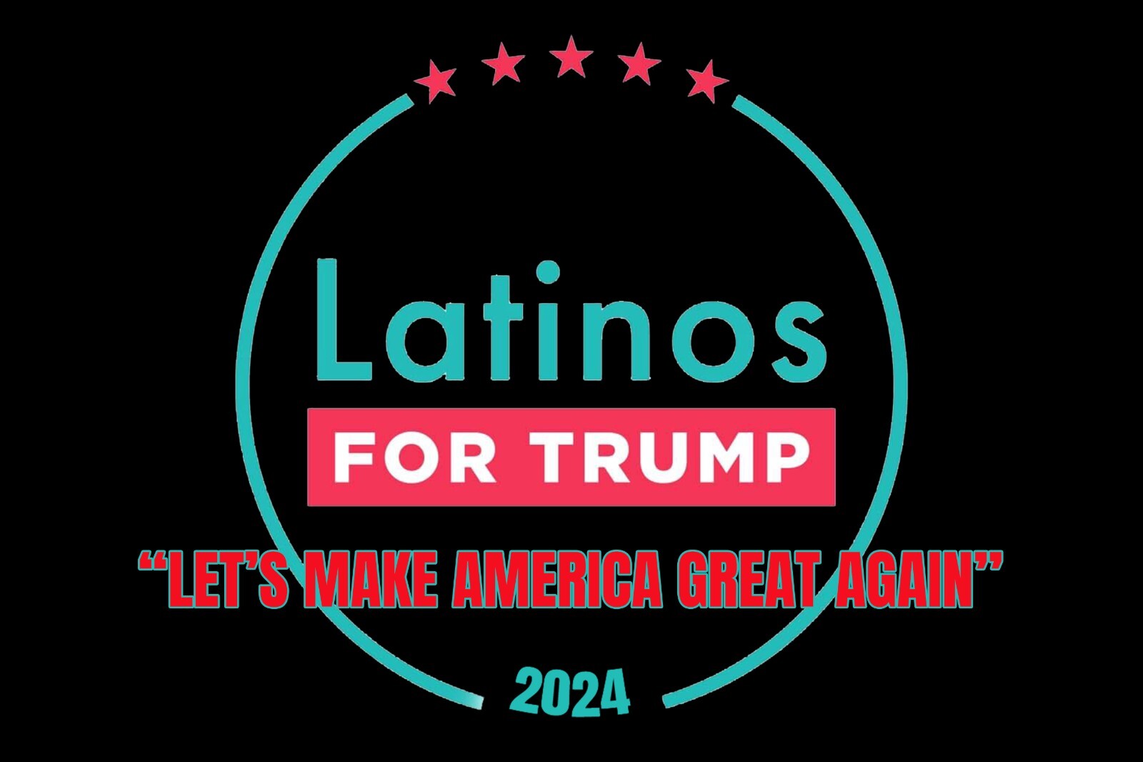 LATINOS FOR TRUMP 2024 ( SET OF 10) (18 X 12 SIGNS)