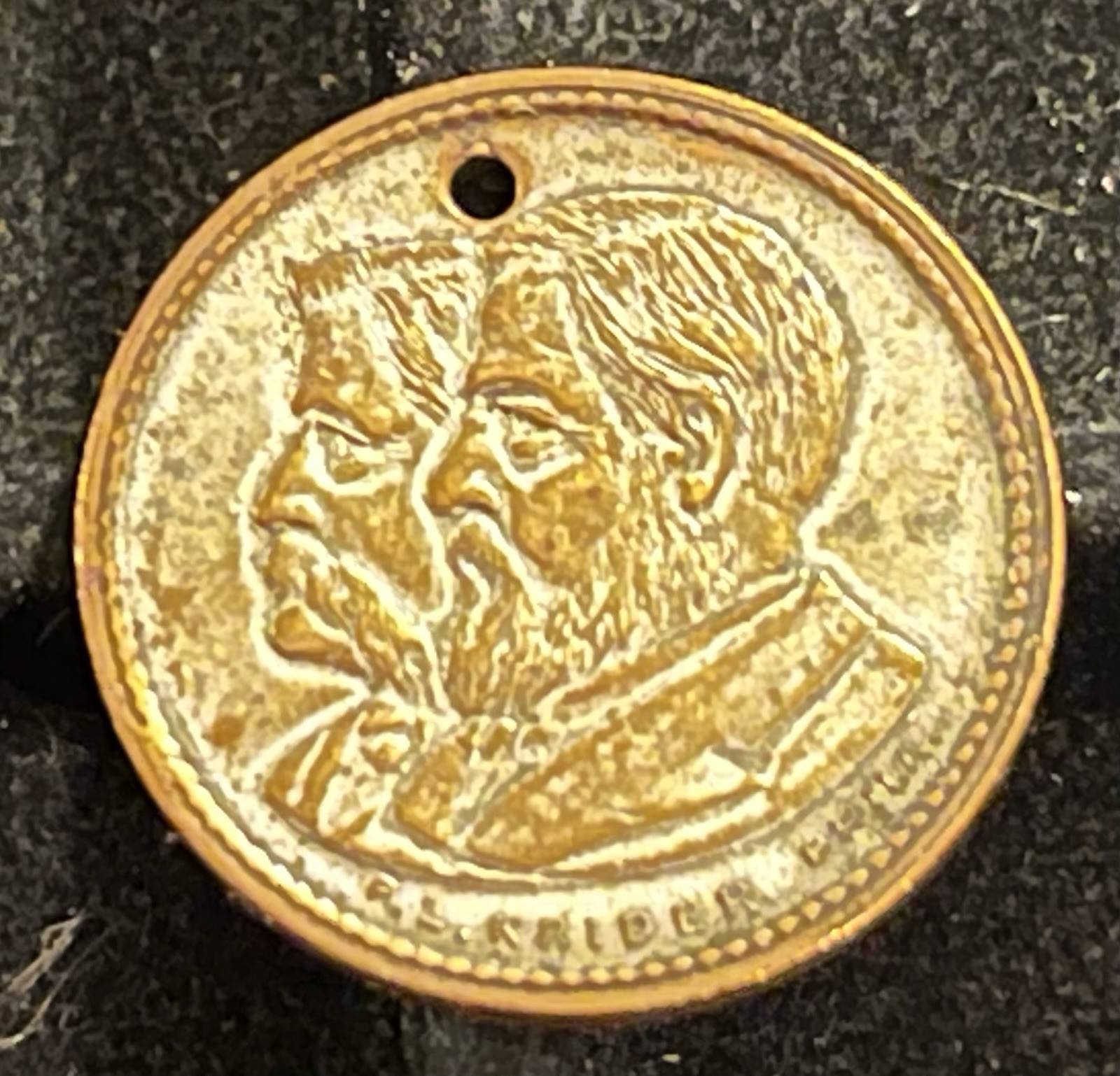 1884 JAMES BLAINE & JOHN LOGAN REPUBLICAN PRESIDENTIAL CAMPAIGN TOKEN