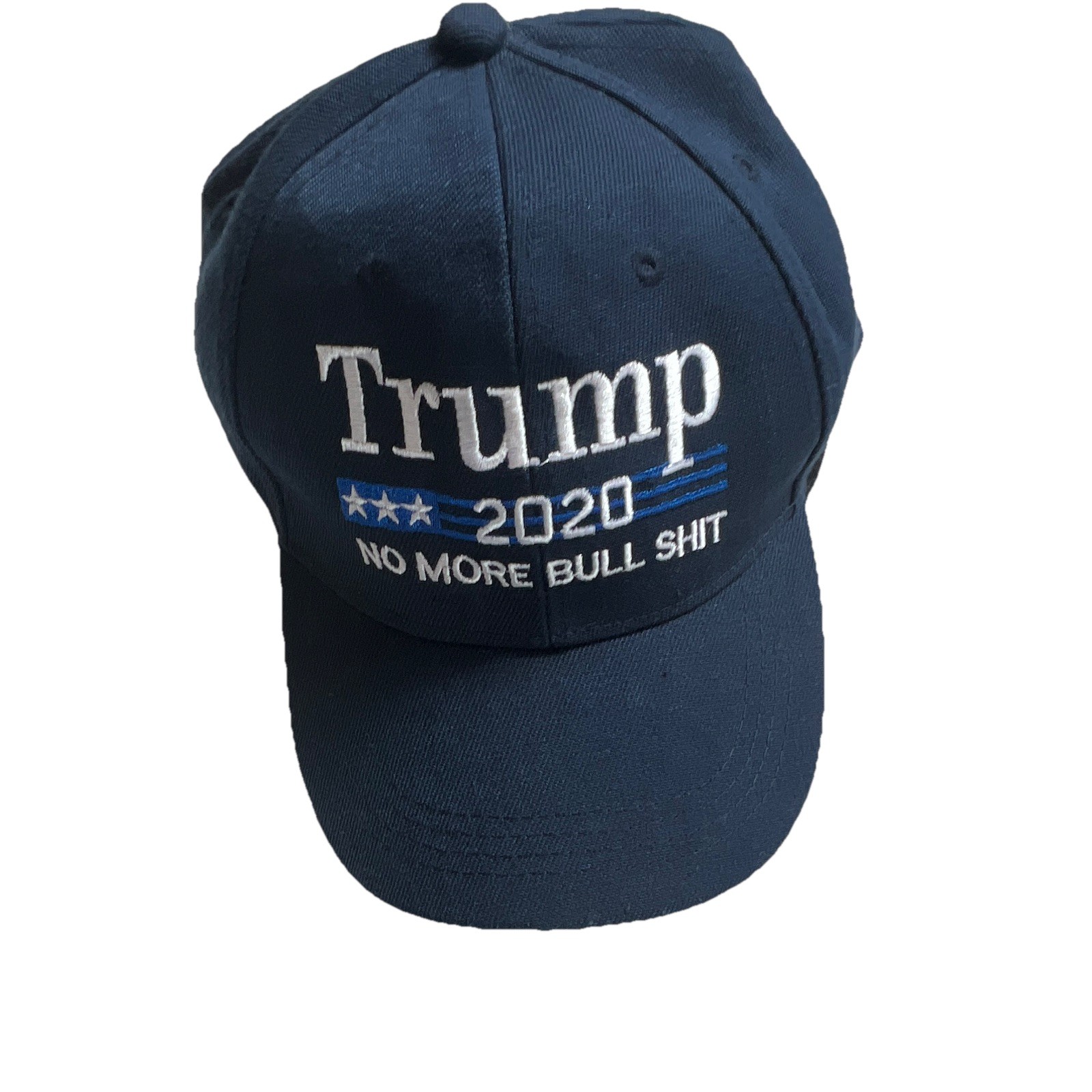 Trump 2020 Navy Blue Cotton Adjustable Cap “No More B*****t” Collectible