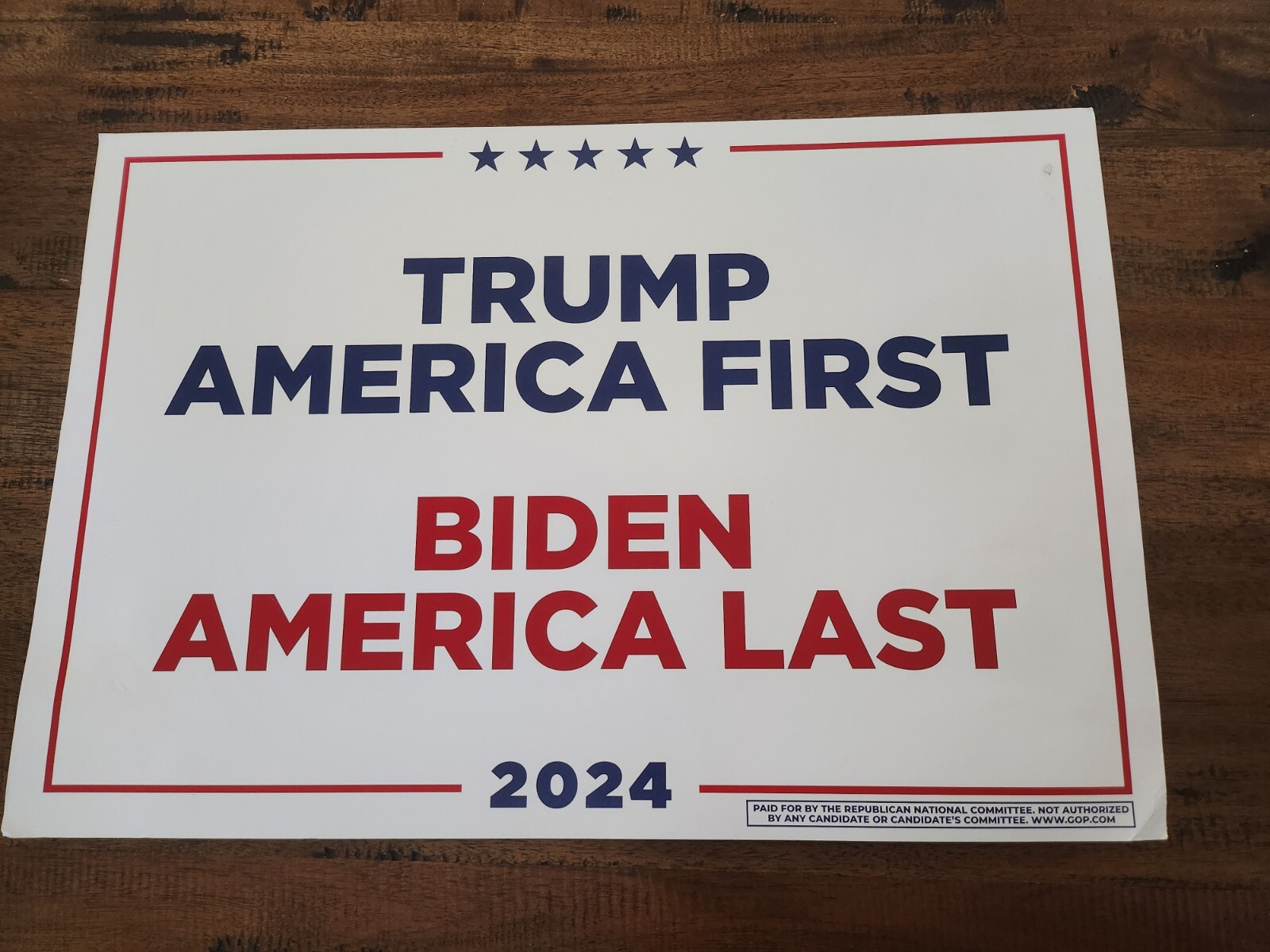 Donald Trump 2024 RNC Convention MAGA Sign Rally Biden Campaign Inauguration