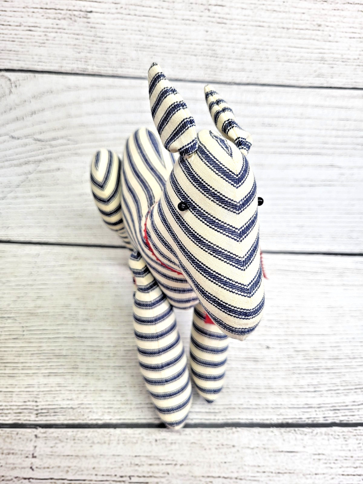 Vintage RE-ELECT CLINTON GORE ’96 Democratic Donkey Plush Striped Cloth 10″