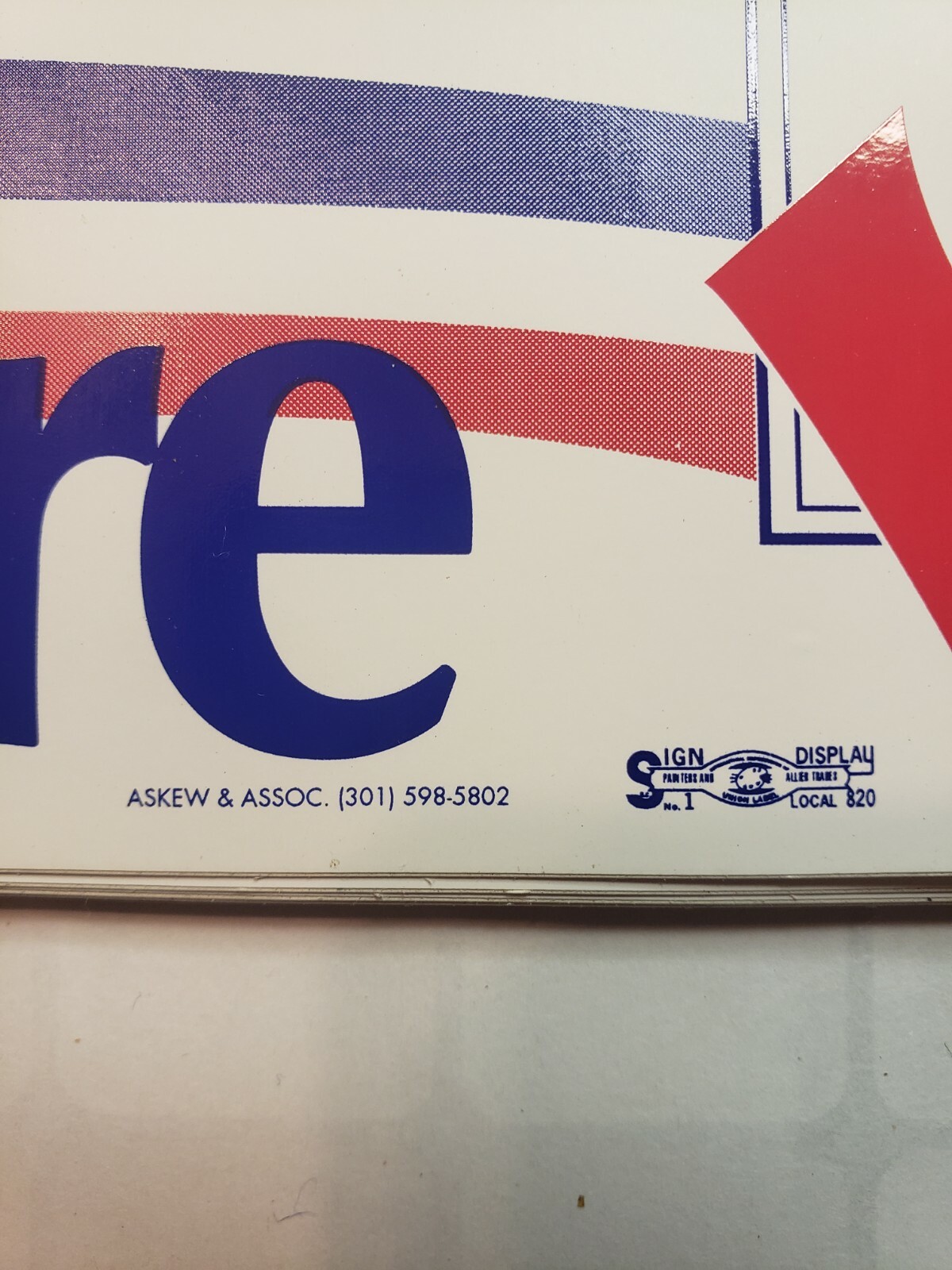 1990s “Clinton – Gore” Check YES Presidential Election Bumper Sticker