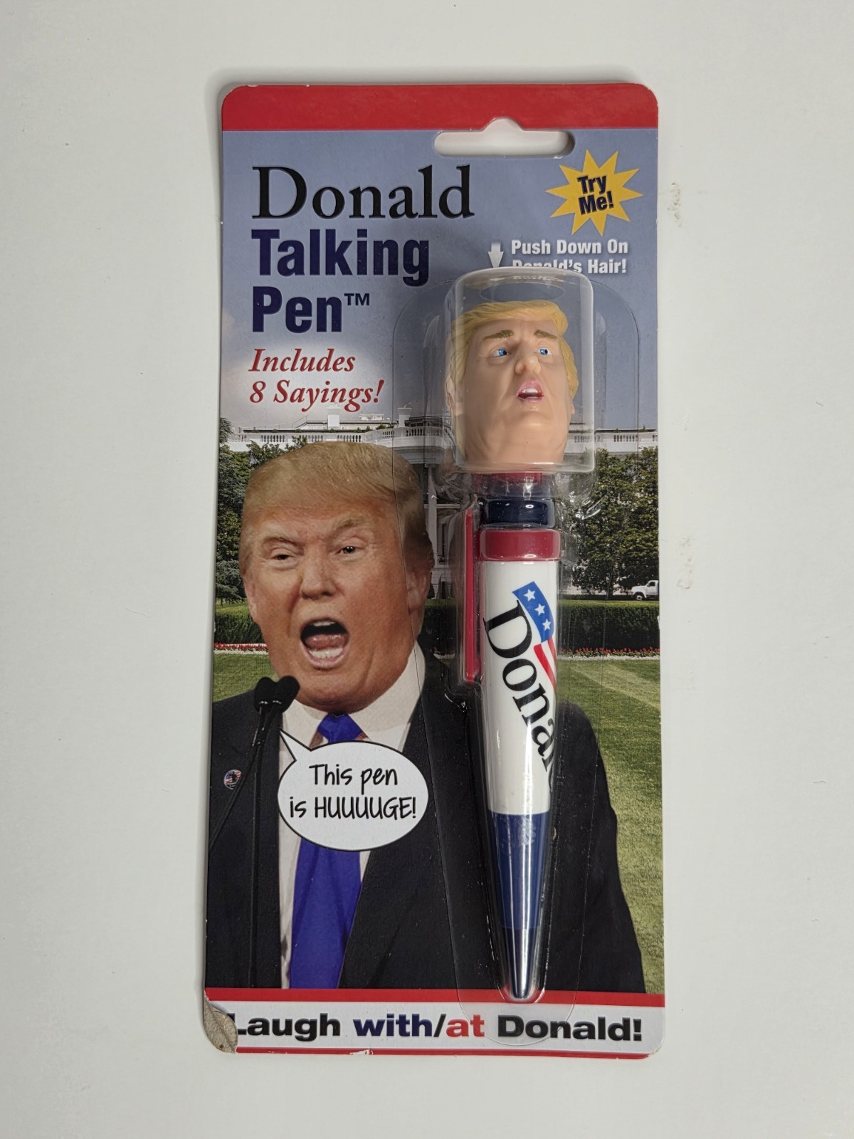 NEW Talking Donald Trump Pen – Collectible Edition – 8 Sayings in His Real Voice