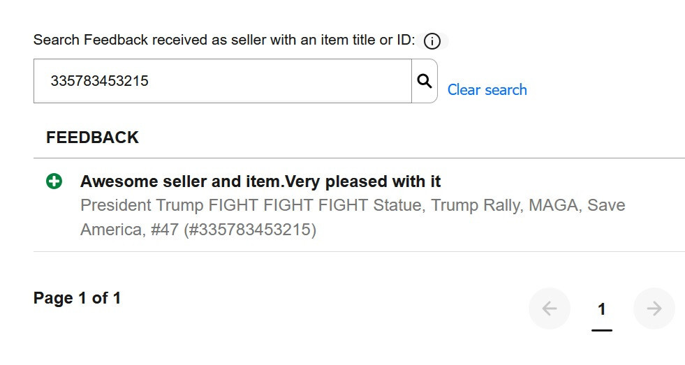 President Donald Trump FIGHT FIGHT FIGHT Mar-A-Largo Statue MAGA Patriot USA #47