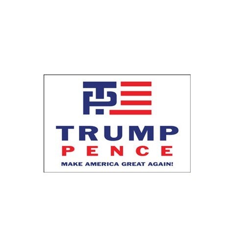 Donald Trump Mike Pence Logo Make America Great 4×6 Inch Vinyl Bumper Sticker