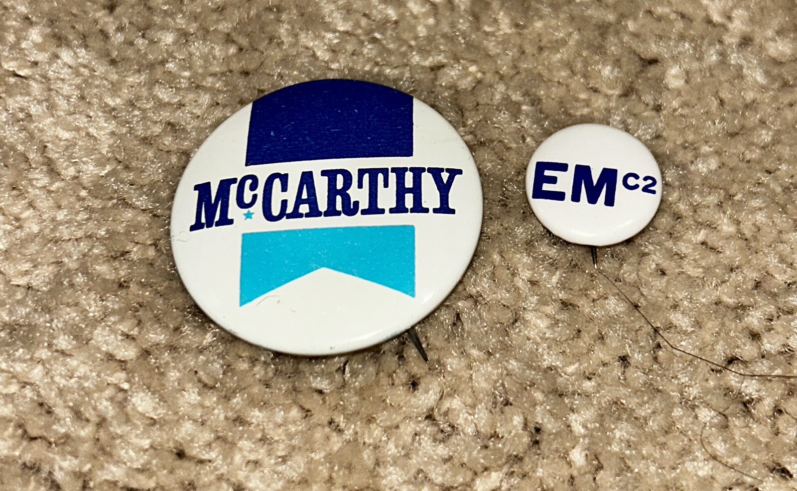 12 – 1960s / 1970s EUGENE McCARTHY for President Button Pin LOT #2