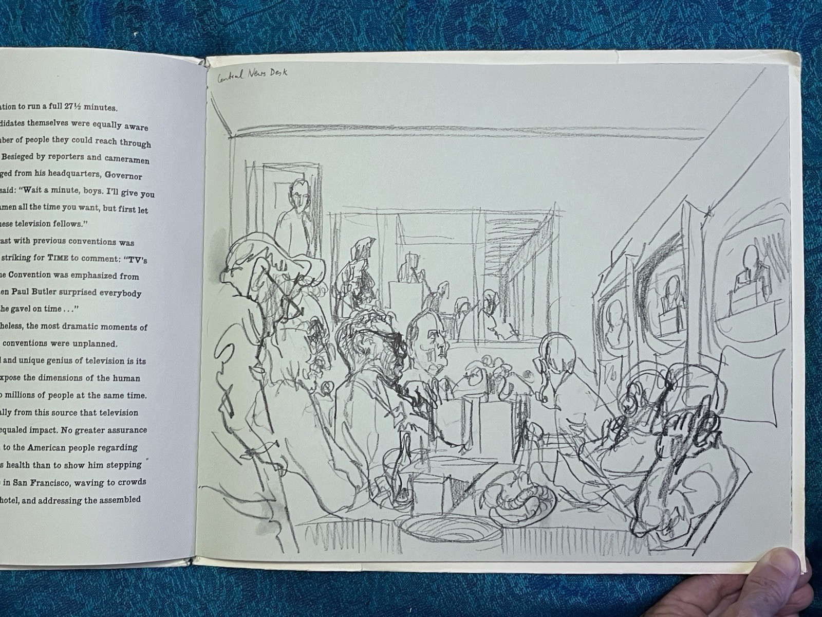 Rare 1956 “The Blue Conventions” CBS News political book, presidential elections