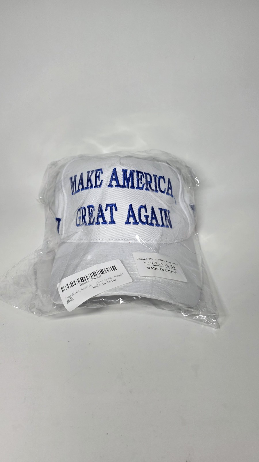 MAGA Donald Trump 45-47 Make America Great Again White Blue Baseball Hat