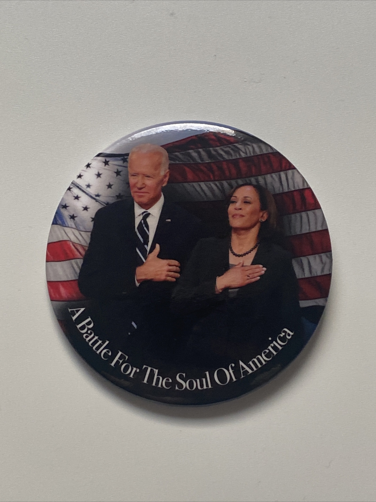 2020 Joe Biden & Kamala Harris 3″ Button A Battle For The Soul of America Pin