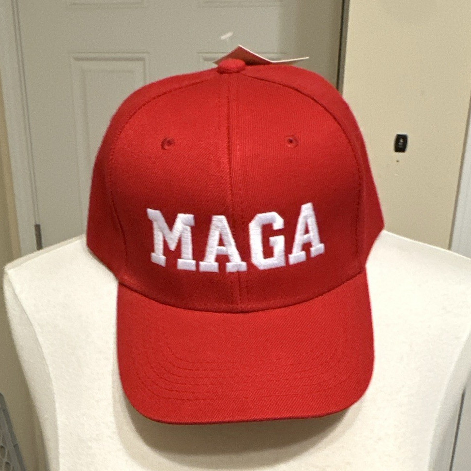 Tropic Hats Red MAGA Cotton Hat – Donald Trump 2016 Campaign Political Cap