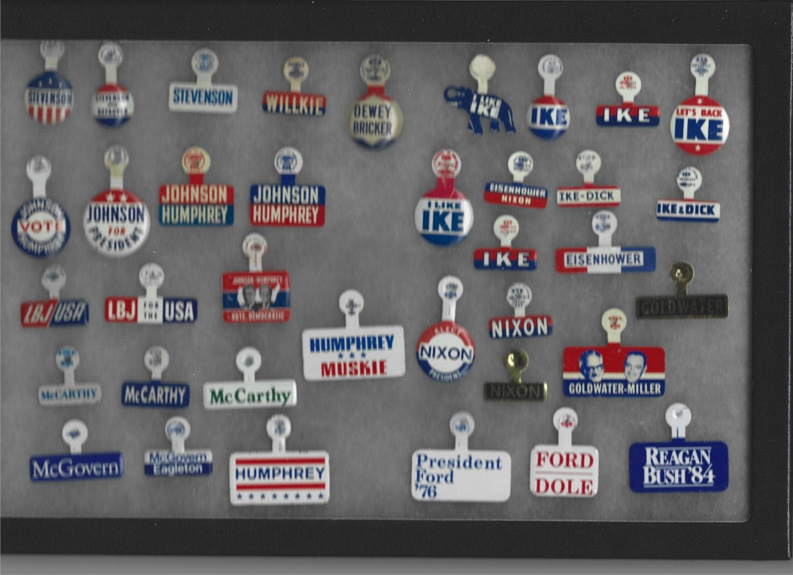 Group Lot 37 Diff Presidential Political Campaign Tabs Republican Democrat