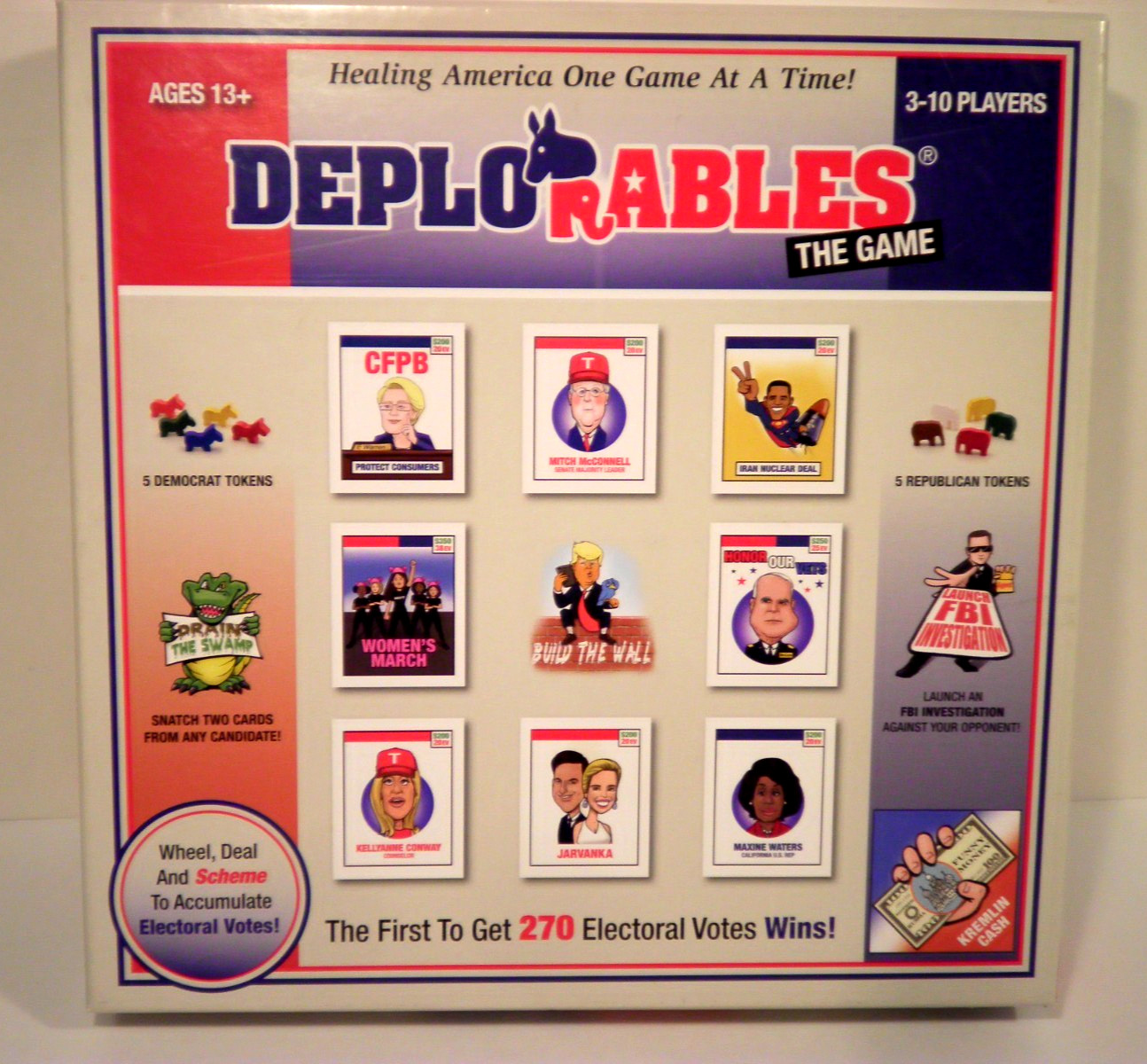 2019 Deplorables Political Board Game Collectible Complete Educational President