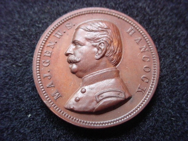Windfield Scott Hancock 1880 Presidential Campaign Victory Token, Uncirculated