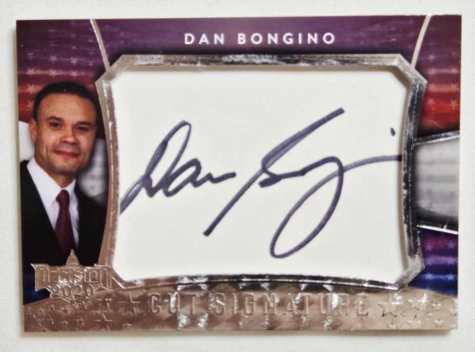 2020 Decision Dan Bongino Cut Signatures Autograph Card Auto Podcaster FBI