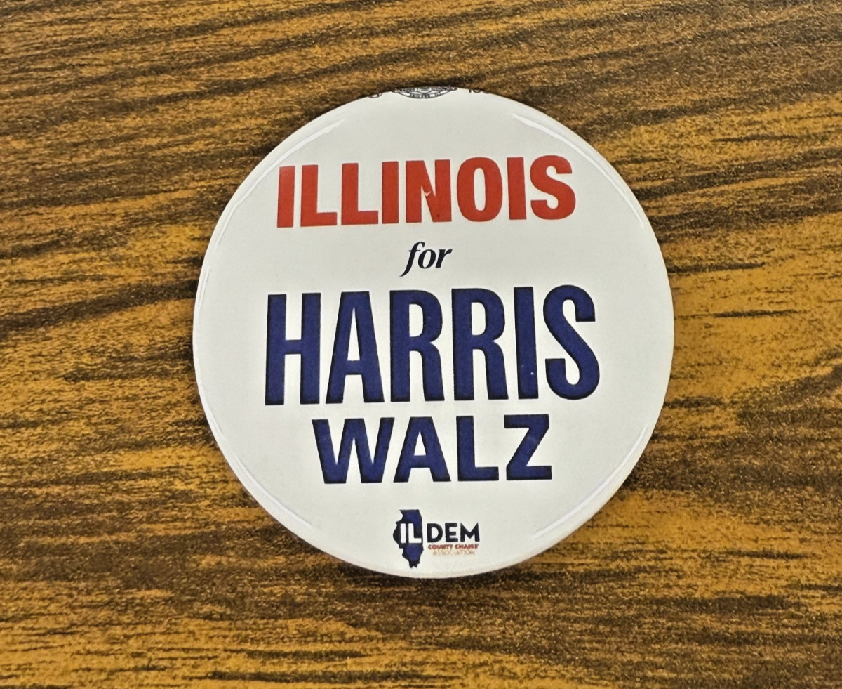 NWT – Illinois for Harris Walz Kamala Harris for President Campaign Button