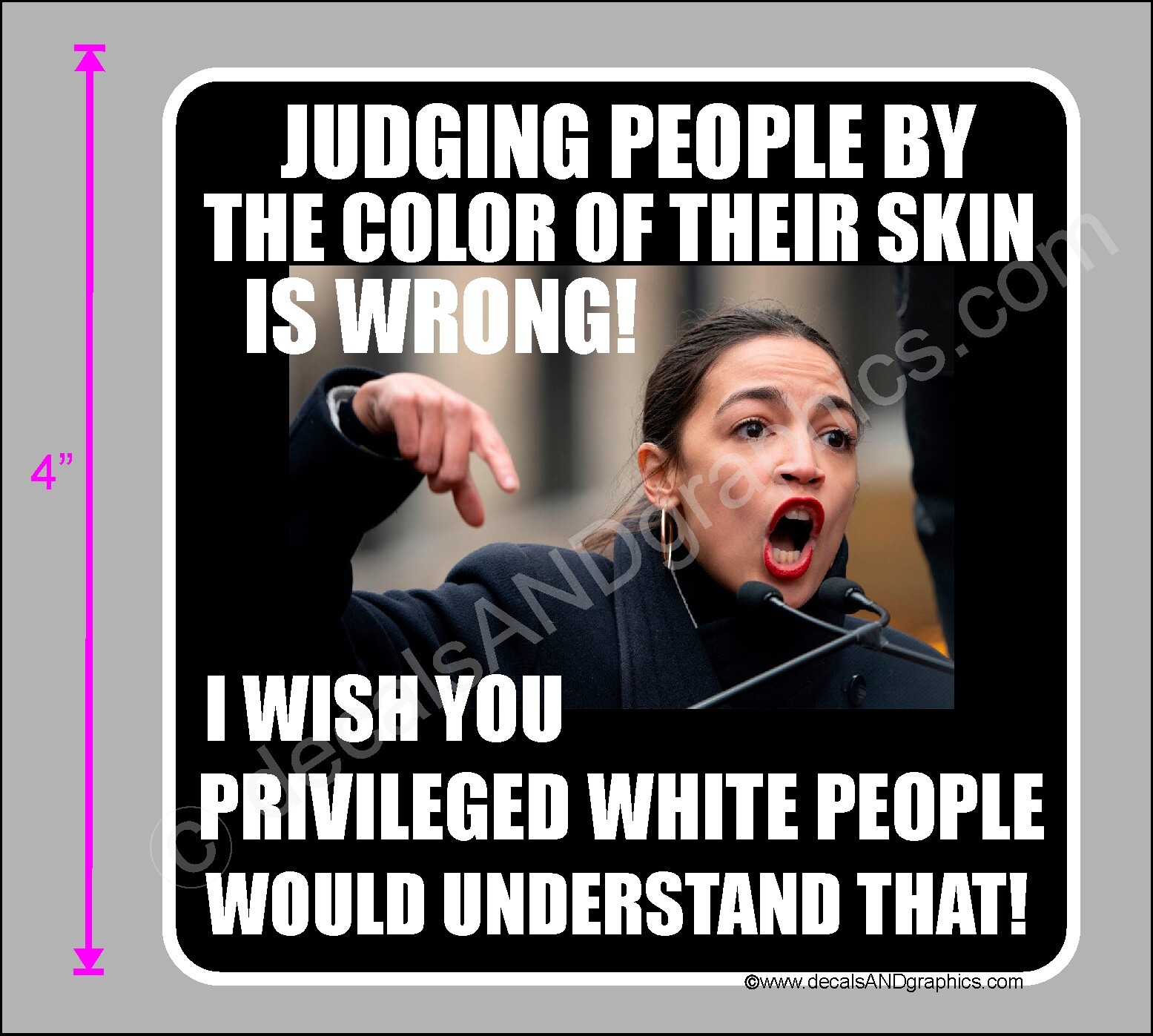 TRUMP 2020 STICKER AOC JUDGE COLOR SKIN ANTI LIBERAL SNOWFLAKES MAGA DEPLORABLE
