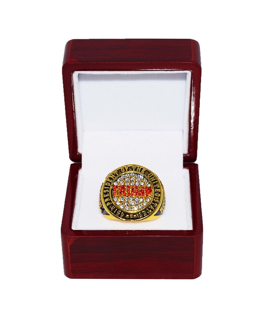 Donald Trump 2016 President Win MAKE AMERICA GREAT AGAIN Championship Ring & Box