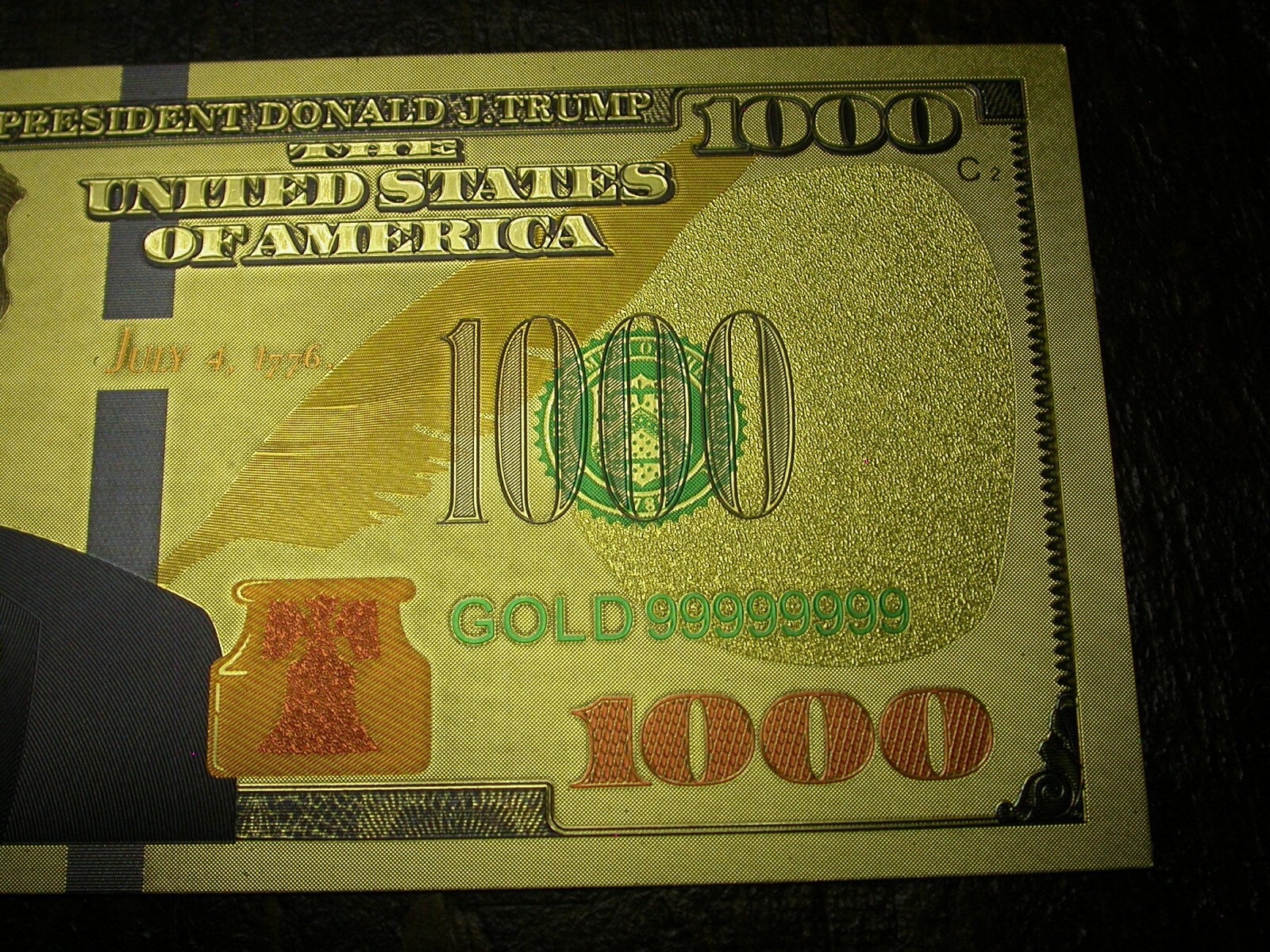 2024 President Donald Trump Commemorative Coins & Note-24K Gold & Silver Plated!