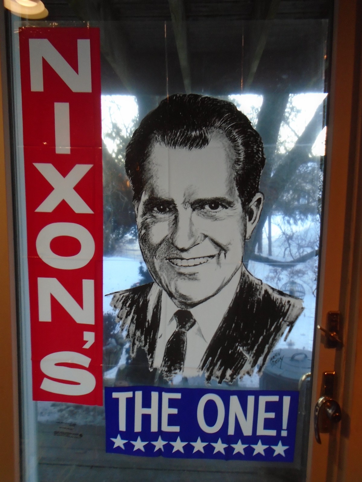1968 Presidential Campaign Poster Richard Nixon Milton Story Plastic Sheet NOS