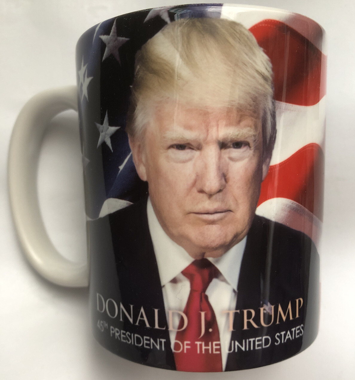 USA the 45th President Collection Coffee Cup Tea Mug Double images Face Flag