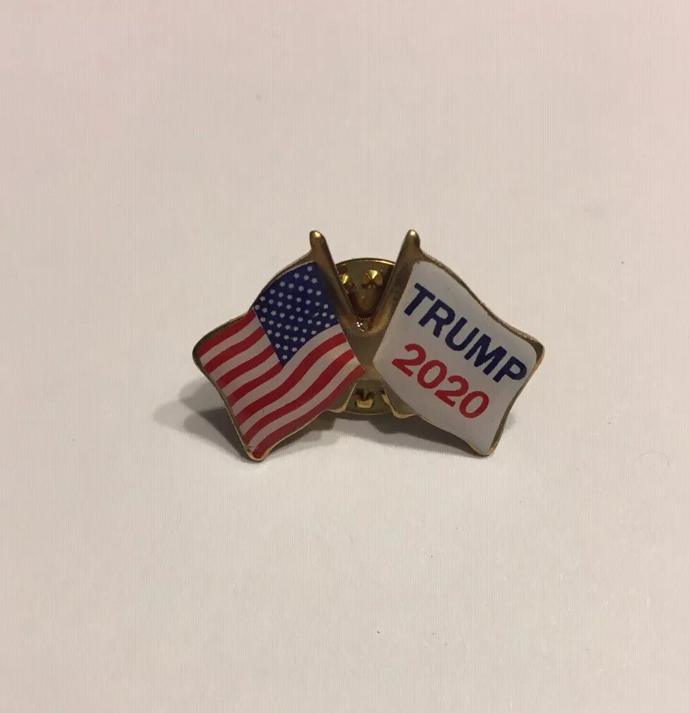 Lot of 50 Support President Donald Trump Lapel Pin 2020 American Flag