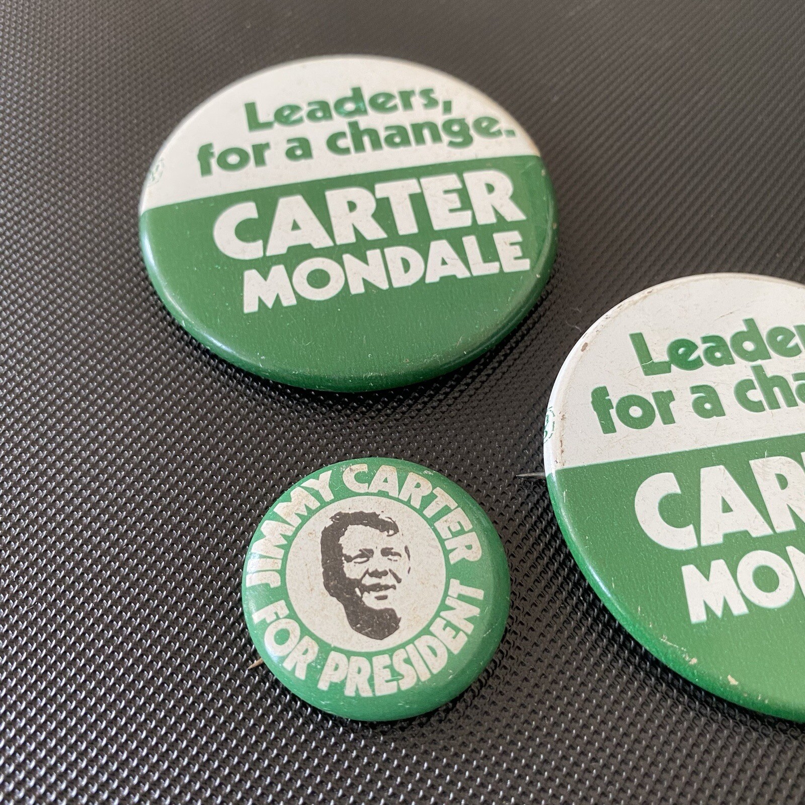 5 President Jimmy Carter Mondale 1976 Campaign Pinback Button Pin Georgia Peanut