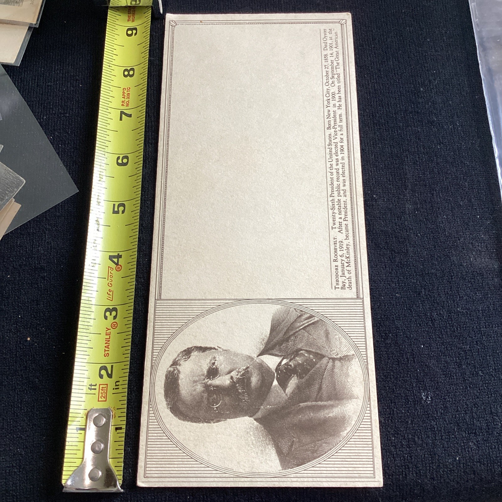 Theodore Roosevelt TR President ink blotter paper campaign political