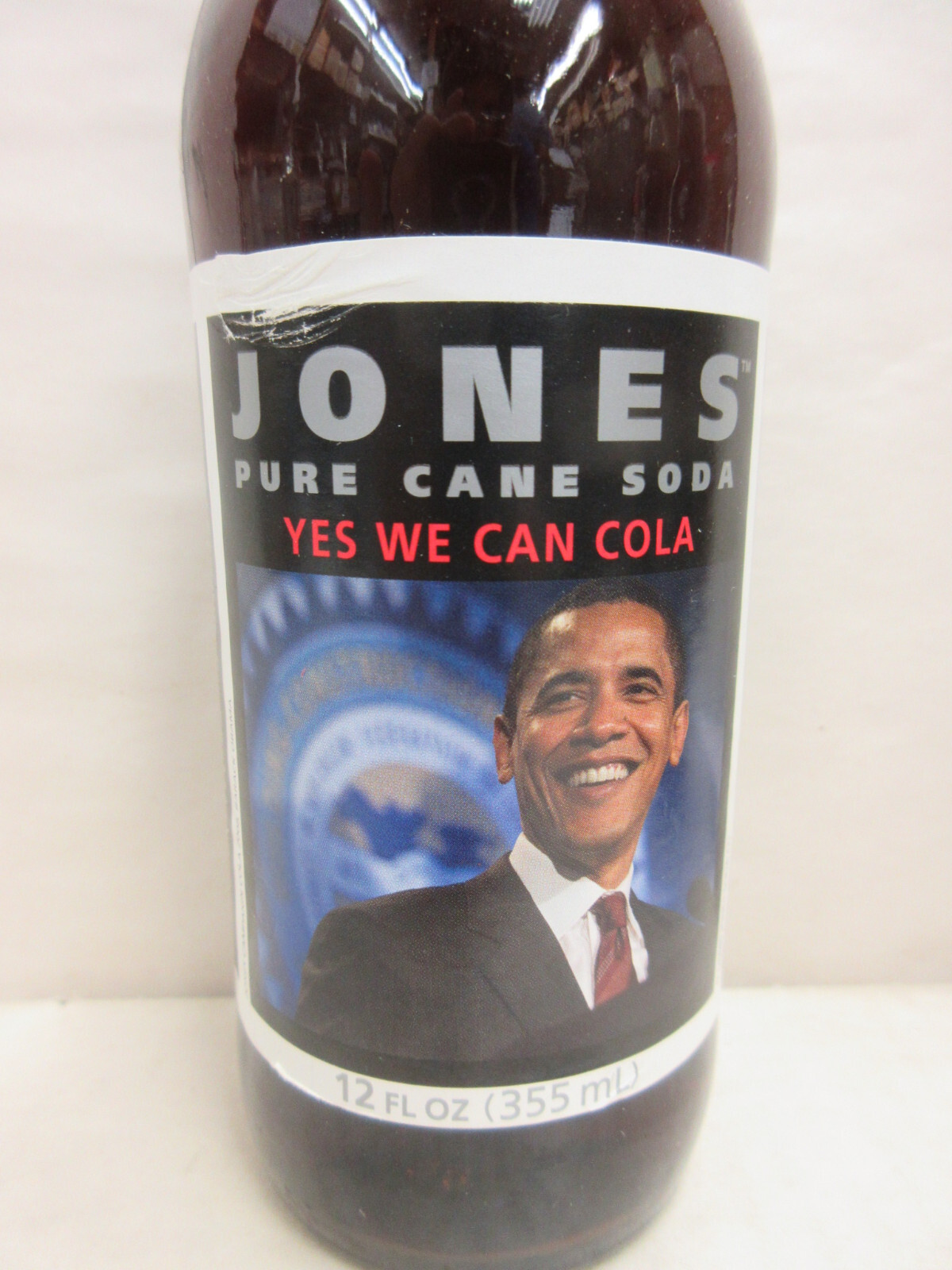 2008 Presidential Campaign Jones Soda Obama Yes We Can Cola 12oz UNOPENED SEALED
