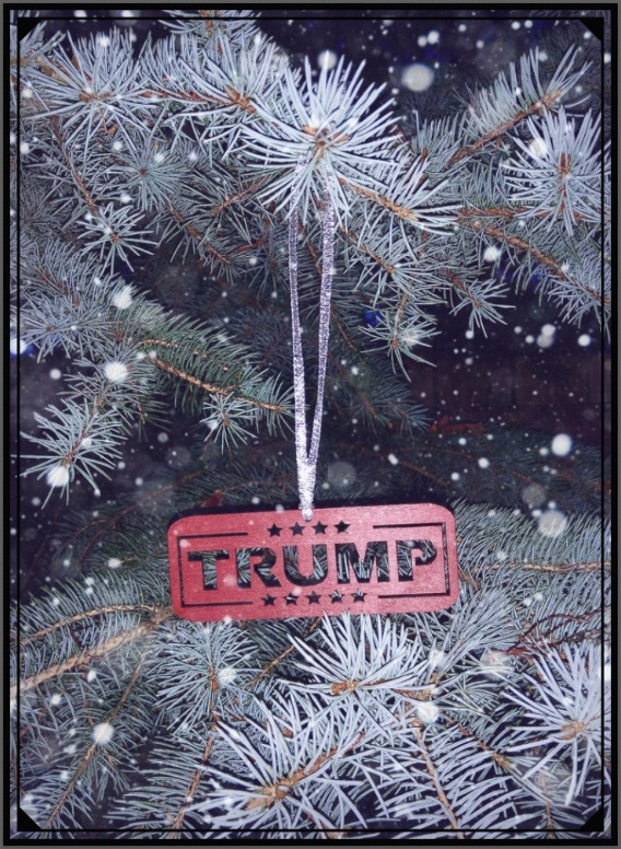 Reseller Package x100: President Trump Premium Ornament (total of 100) *Handmade