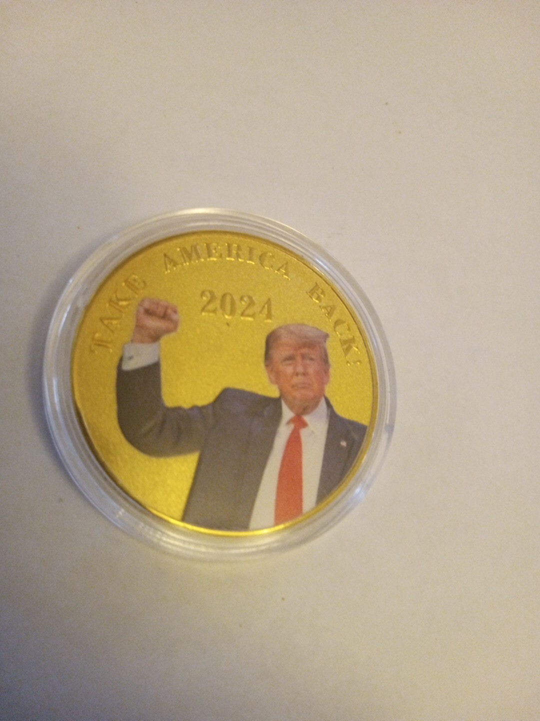 2024 US President Donald Trump Take America Back Gold Commemorative Coin For Fan