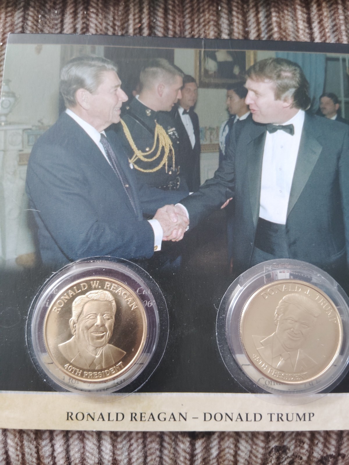 Ronald Reagan Donald Trump RNC Limited Commemorative Coin Set, 2019