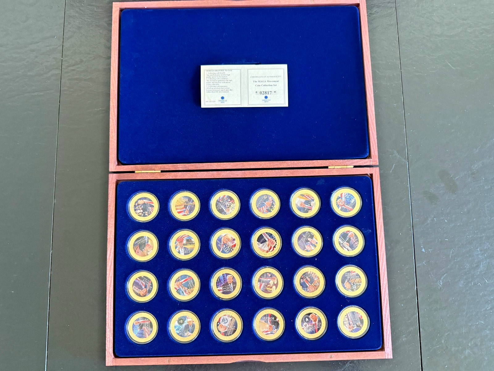 American Mint 2021 The MAGA Movement Donald Trump 24-Piece Coin Collection Set
