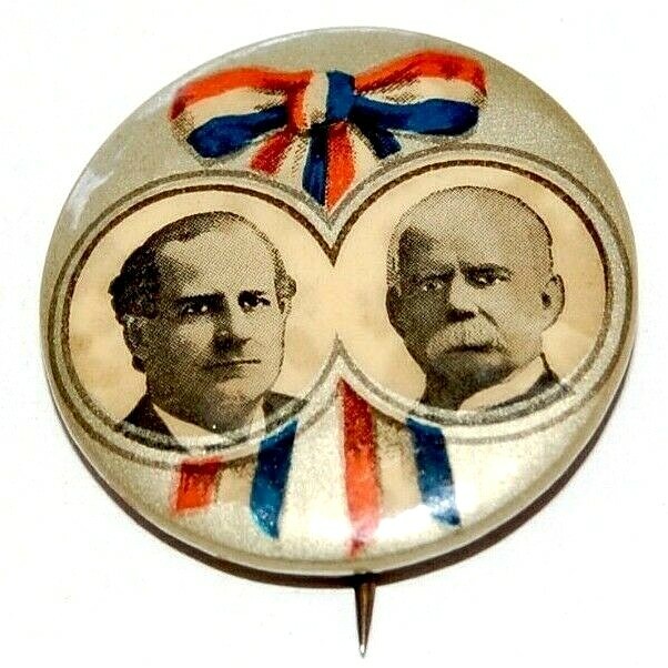 WILLIAM JENNINGS BRYAN ADLAI STEVENSON 1.25″ campaign pinback button political