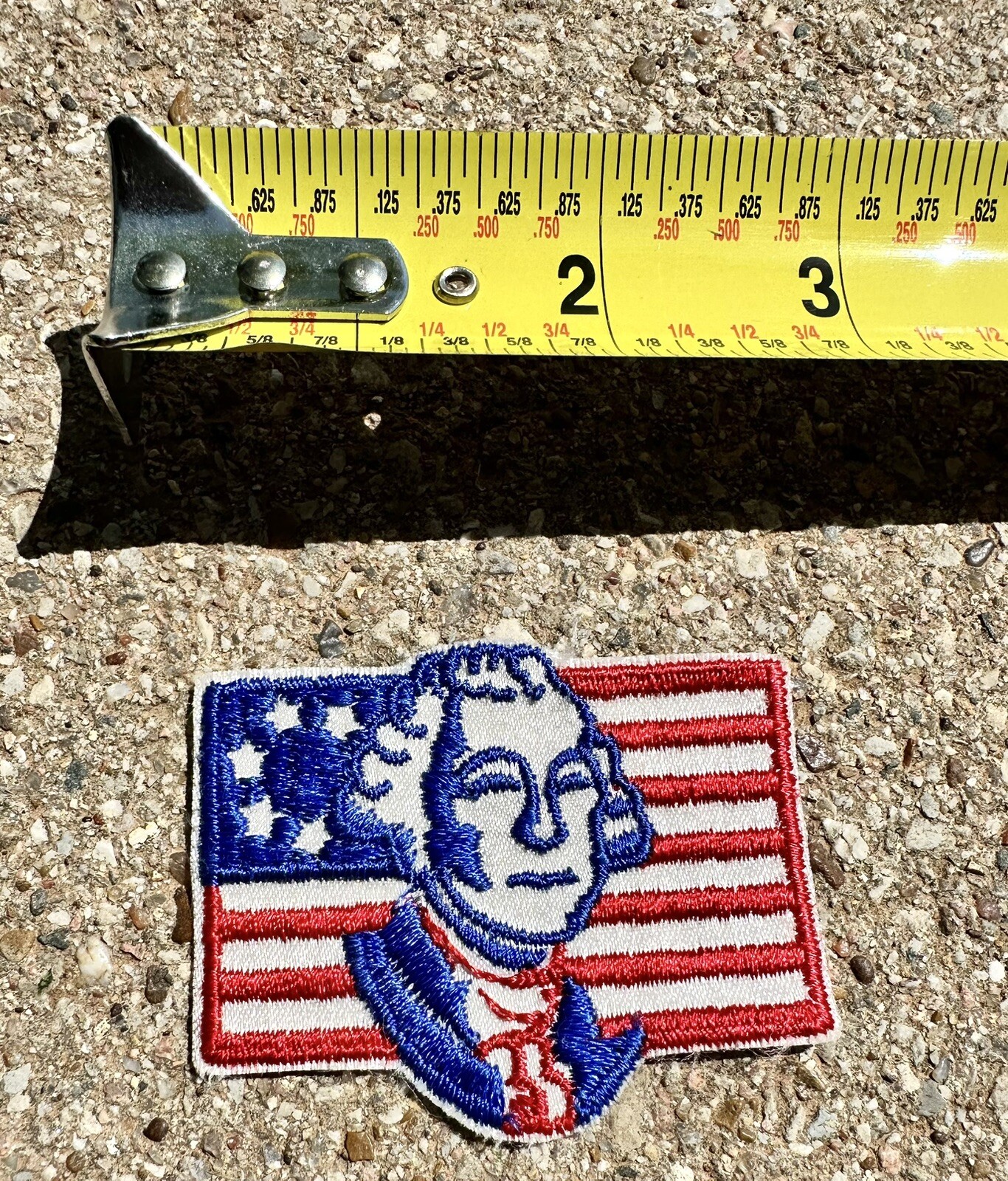 George Washington Commemorative Sew Patch President Red White Blue Patriotic USA