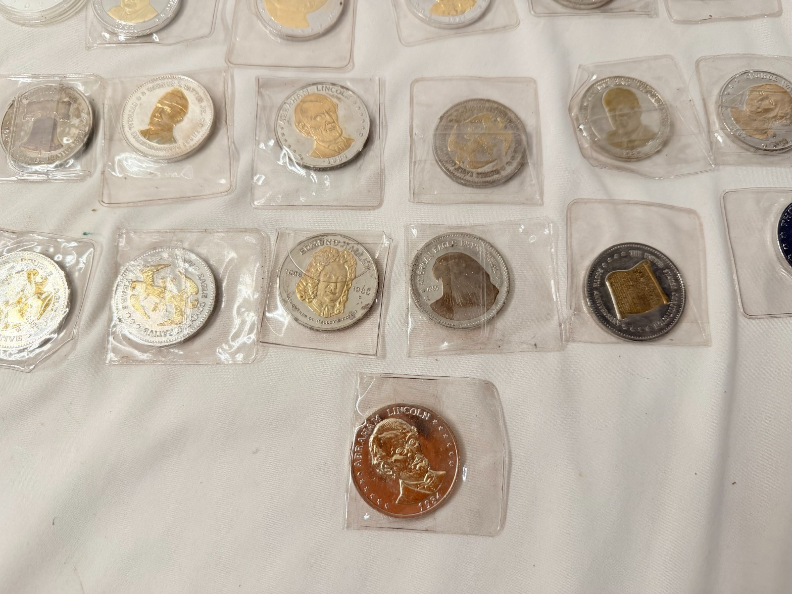 Presidential Coin LOT Lincoln Trump Washington Kennedy Roosevelt Truman Patton