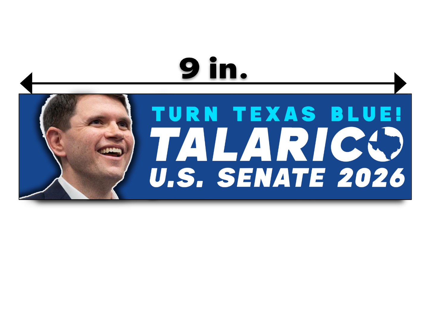 James Talarico Bumper Sticker Decal Texas Senate Political Democrat Midterms