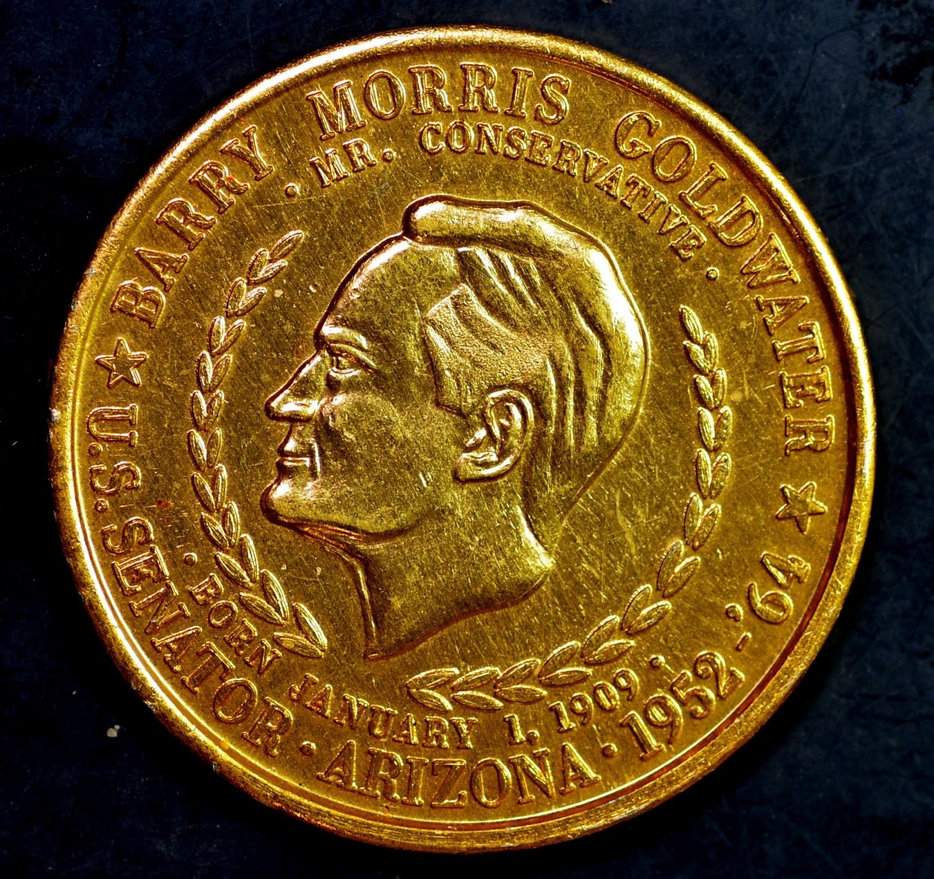 BARRY GOLDWATER FOR PRESIDENT CAMPAIGN COIN! “SPRING CLEANOUT” 99c Starting Bid