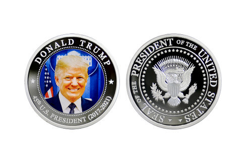 USA 2021 Presidential Series Silver Plated – 45th President Donald Trump