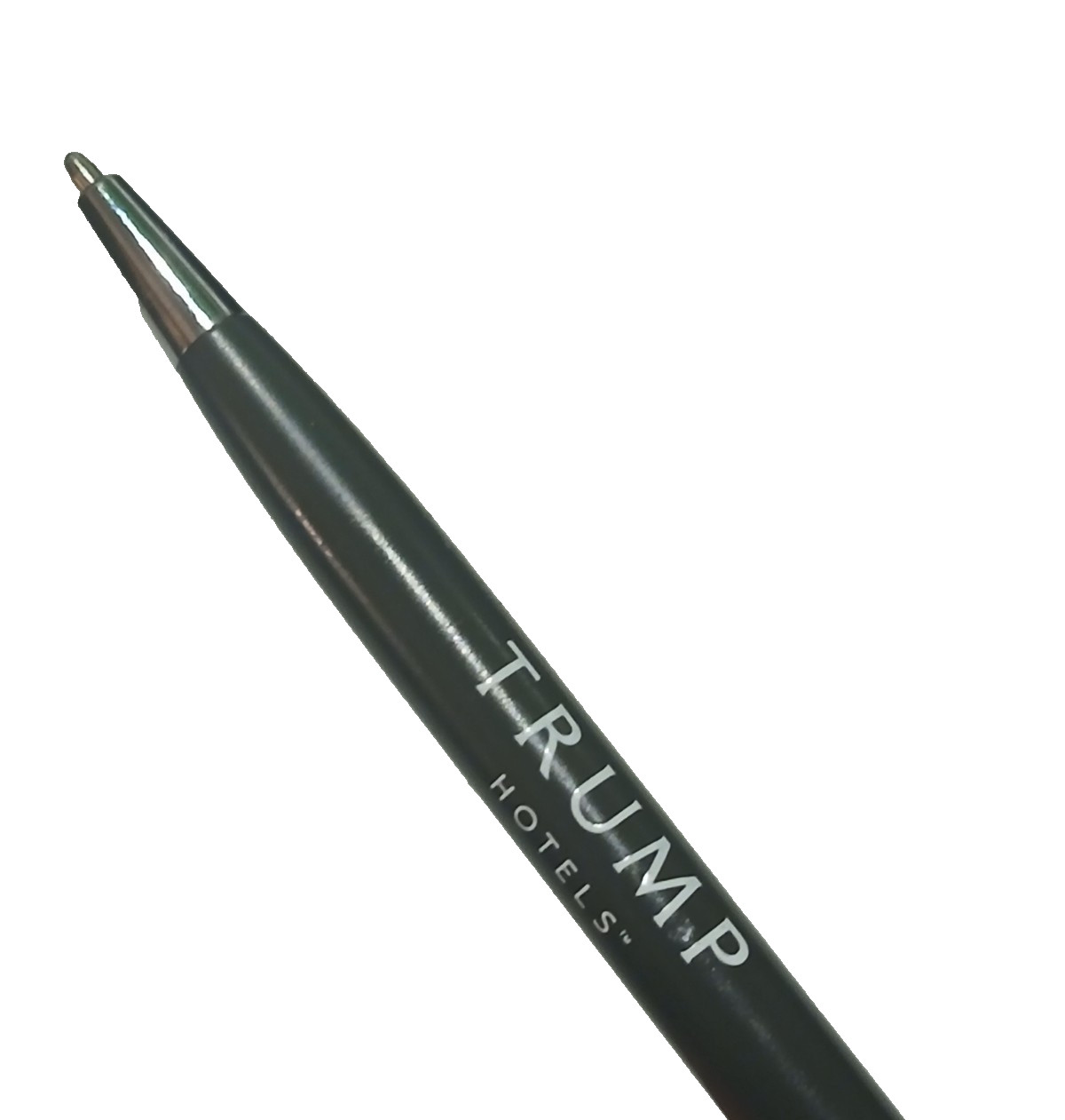 Trump Hotels Pen Titanium Collectible Dark Gray, Black Ink w/ Gold Trim NEW 2024