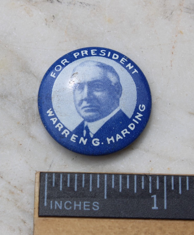 WARREN G. HARDING For President 7/8″ political campaign button-Reproduction