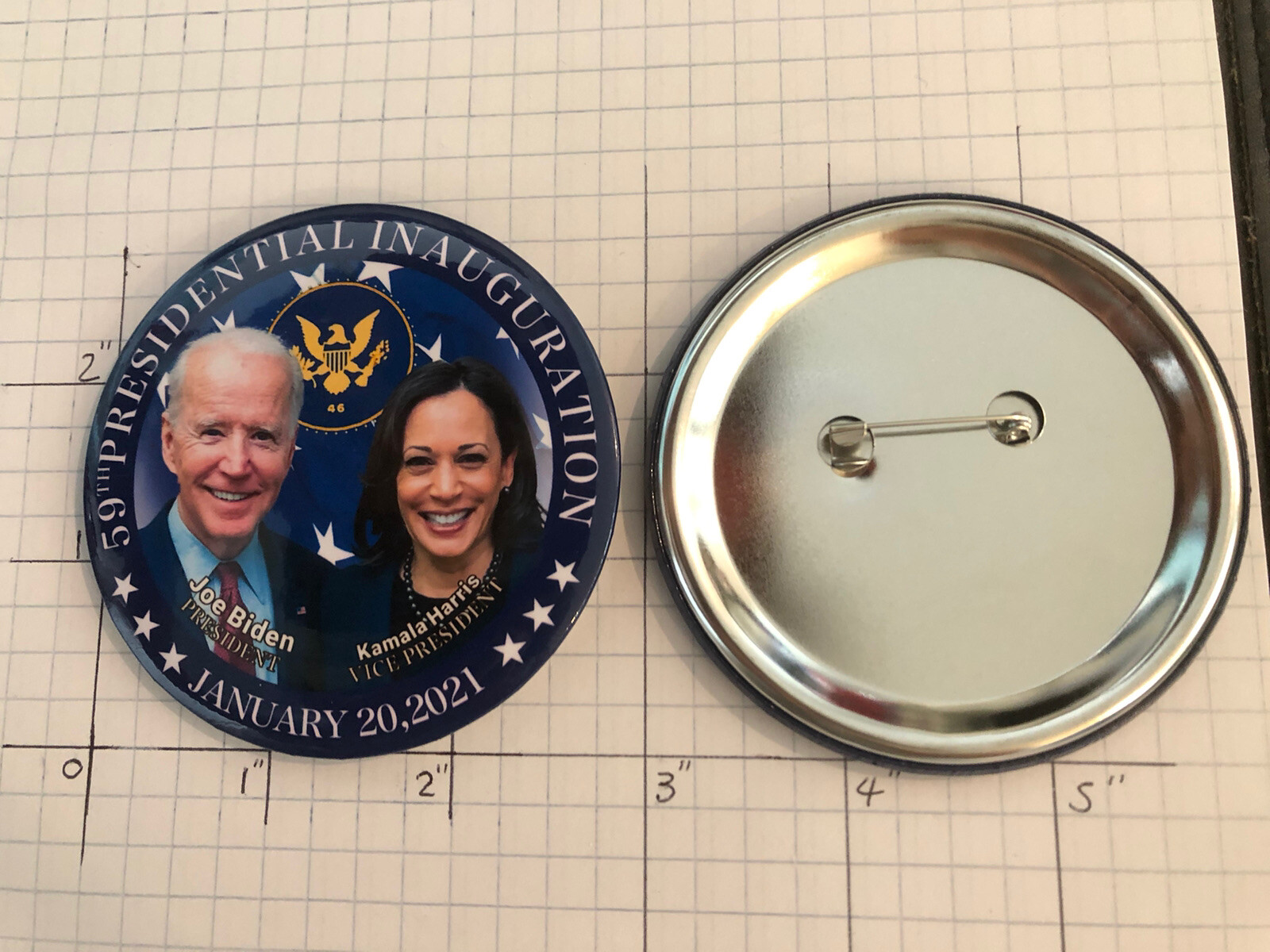 Perfect Souvenir Joe Biden Presidential Inauguration Jan 20, 2021 Pin Button