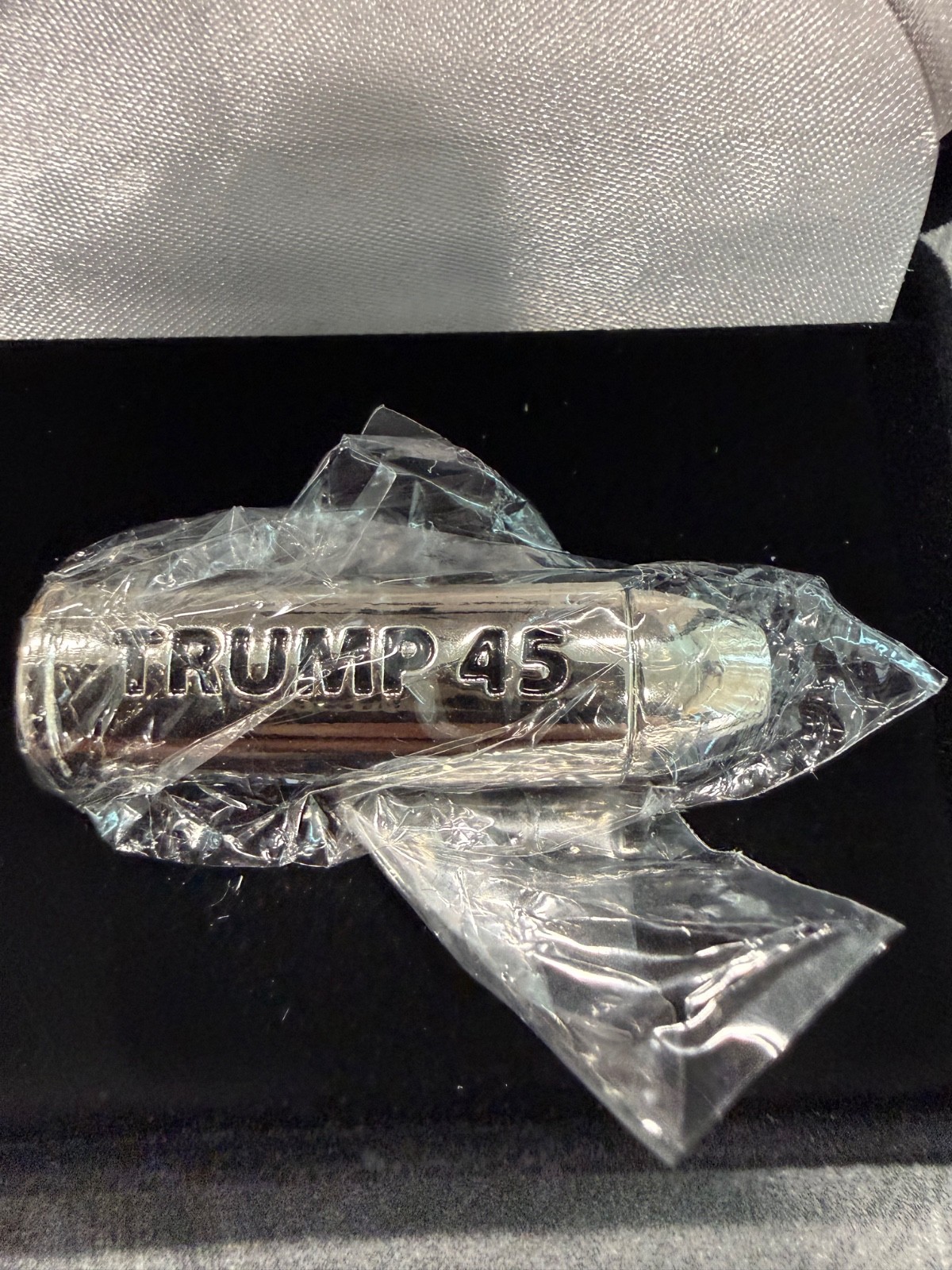 Donald Trump 45 Silver Plated Bullet Commemerative Presidential