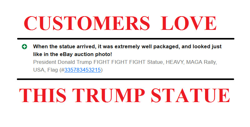 President Donald Trump FIGHT FIGHT FIGHT Mar-A-Largo Statue MAGA Patriot USA #47