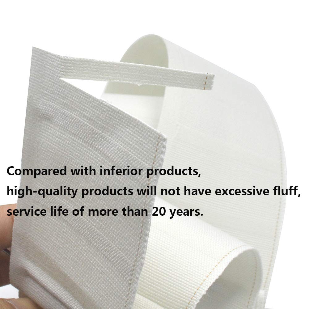 Pleat Tape Cotton 3 inch Curtain Heading Deep Pinch Pleat White Tape for Curt…