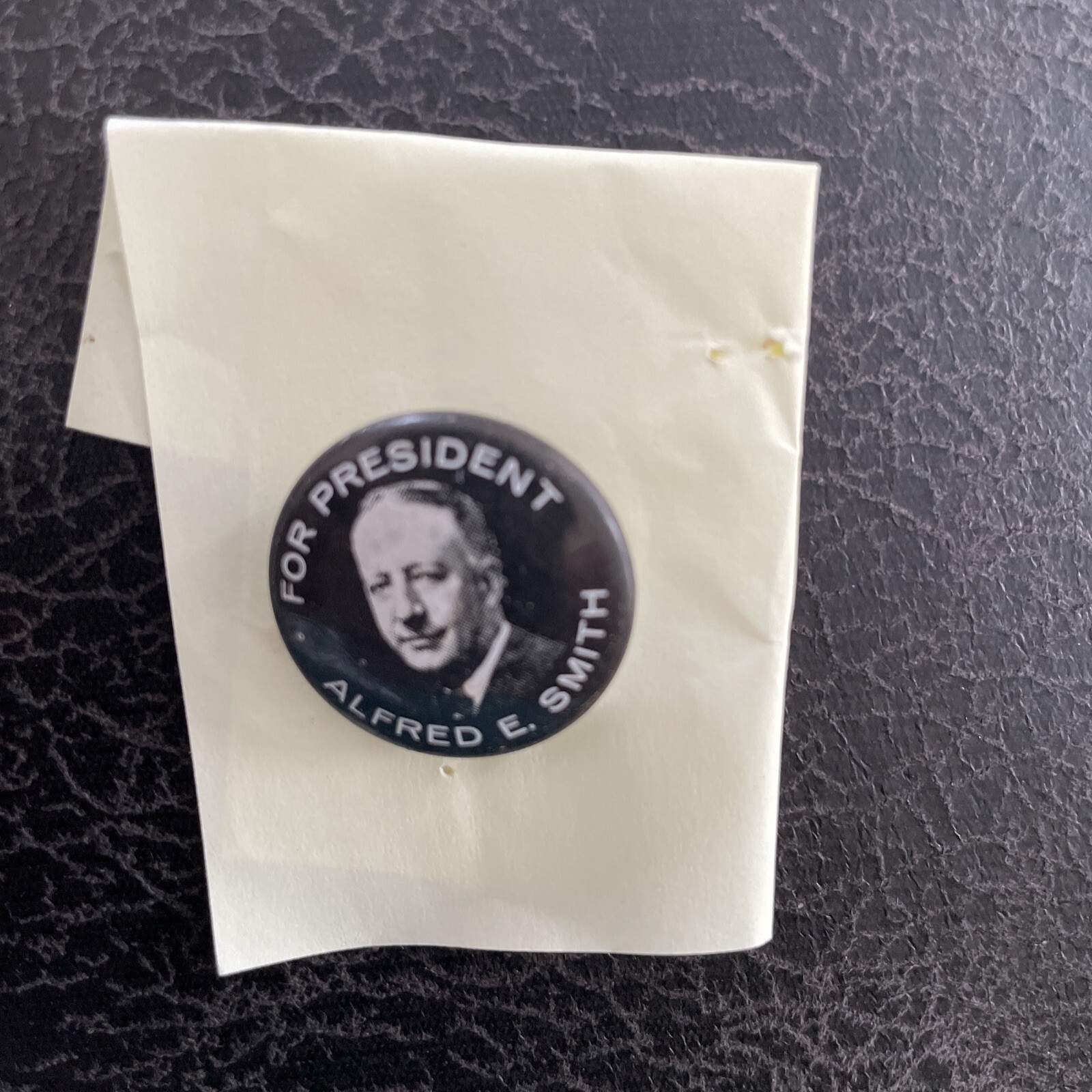 1928 ALFRED E. SMITH for President 7/8″ political campaign pin / button