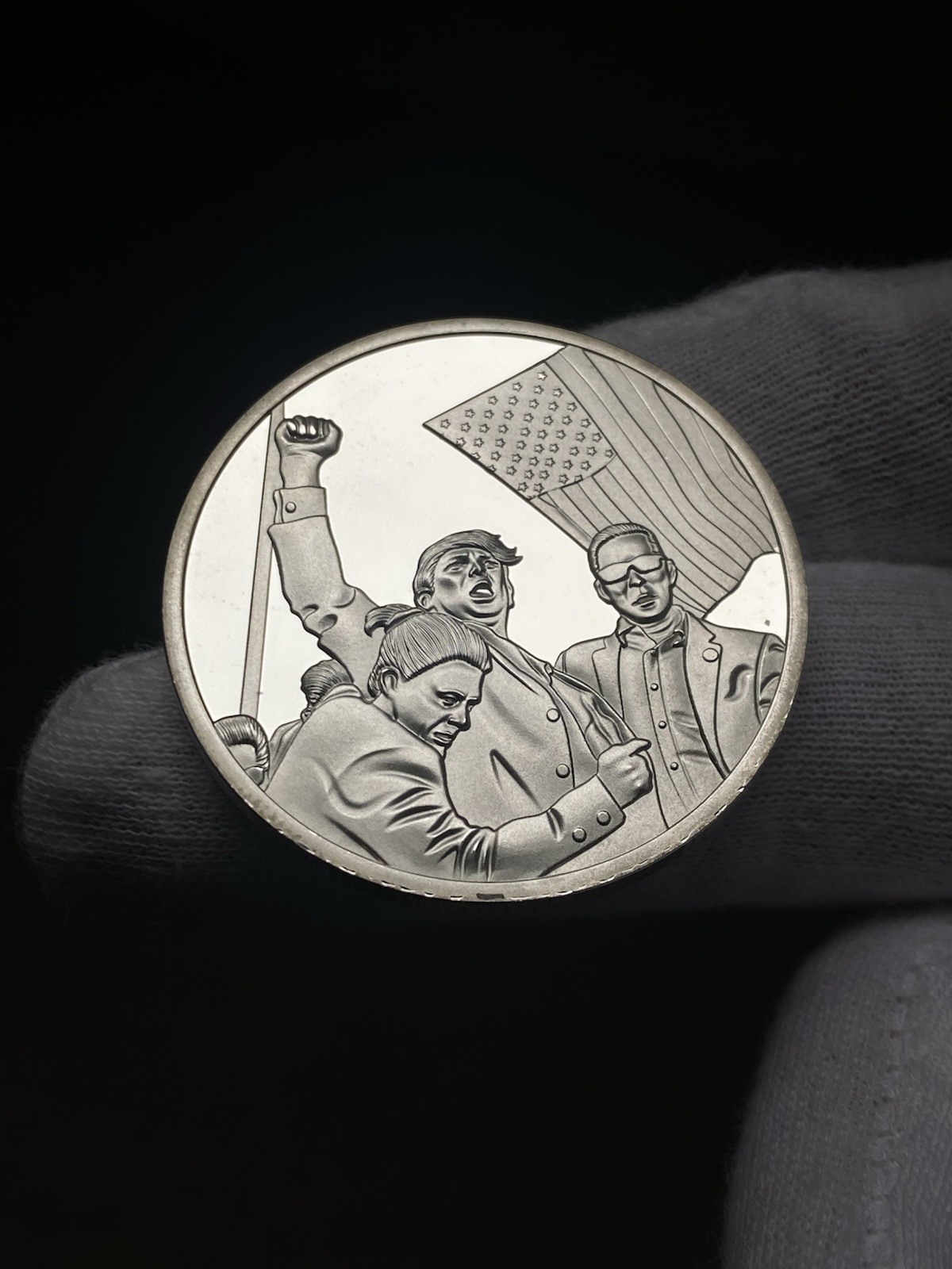 Donald Trump 47th Presidential Commemorative Silver-Plated Coin MAGA
