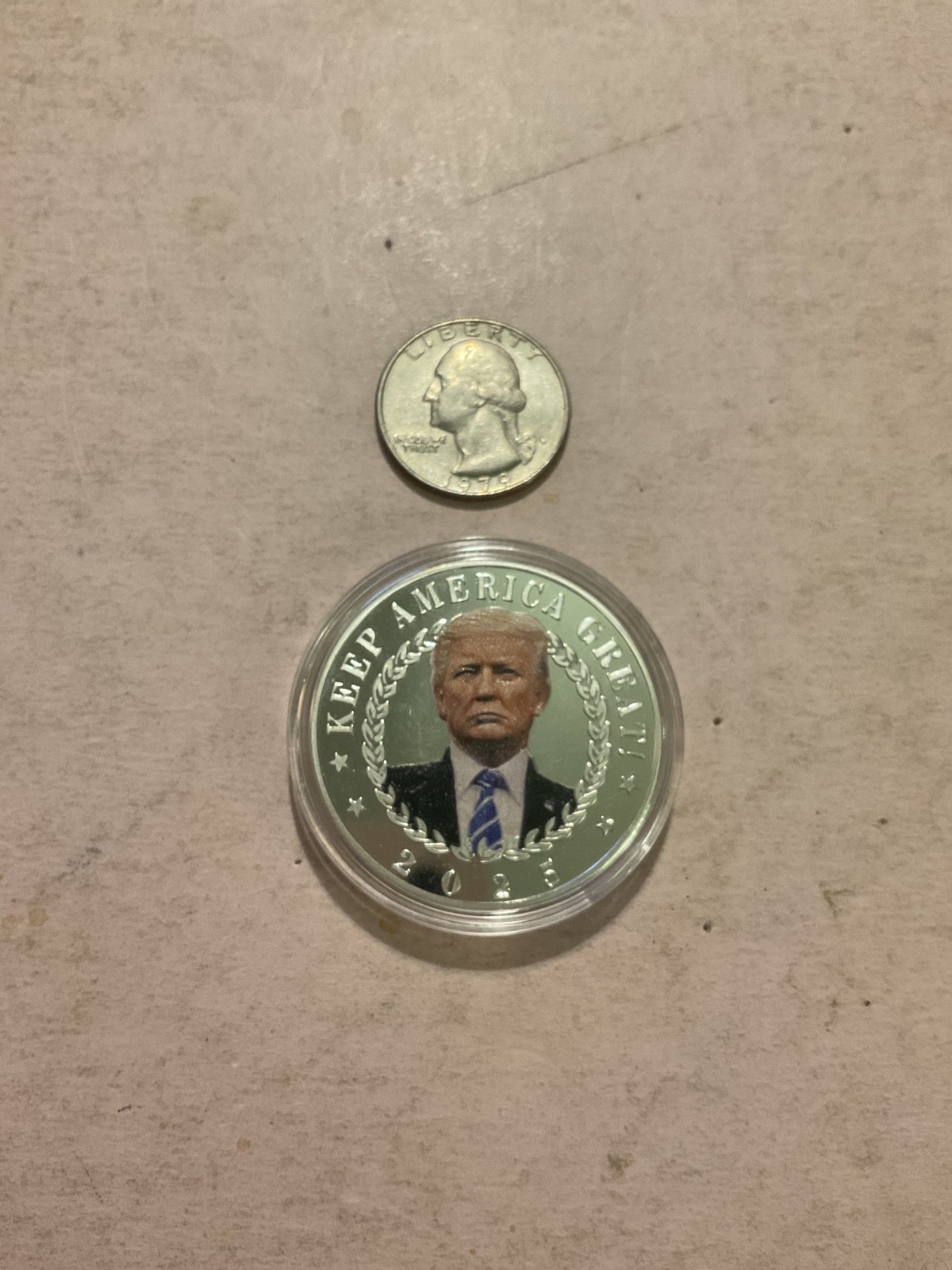 2025 President Donald Trump Commemorative Keep America Great Coin Metal Silver