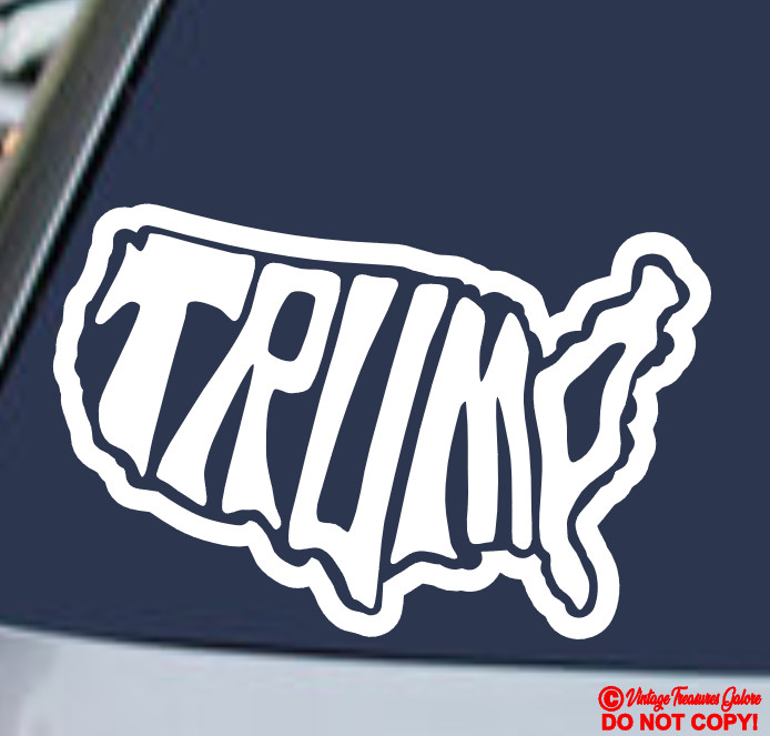 USA PRESIDENT DONALD TRUMP COUNTRY Vinyl Decal Sticker Car Window MAGA FIGHT!