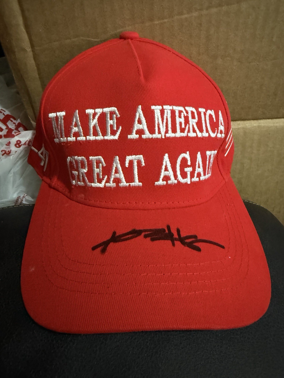 Signed Make America Great Again Hat, Cotton, Donald Trump 2016 Campaign